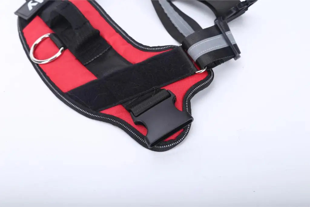 Dog Harness NO PULL Reflective Breathable Adjustable Pet Harness Vest with ID Custom Patch Outdoor Walking Dog Supplies