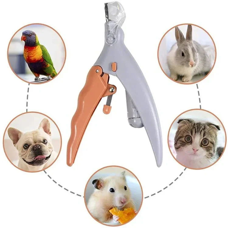 Pet Nail Clipper with LED Light and Magnifier – Safe Trimming Tool for Small Medium Large Dogs Cats, Professional Home Grooming Kit