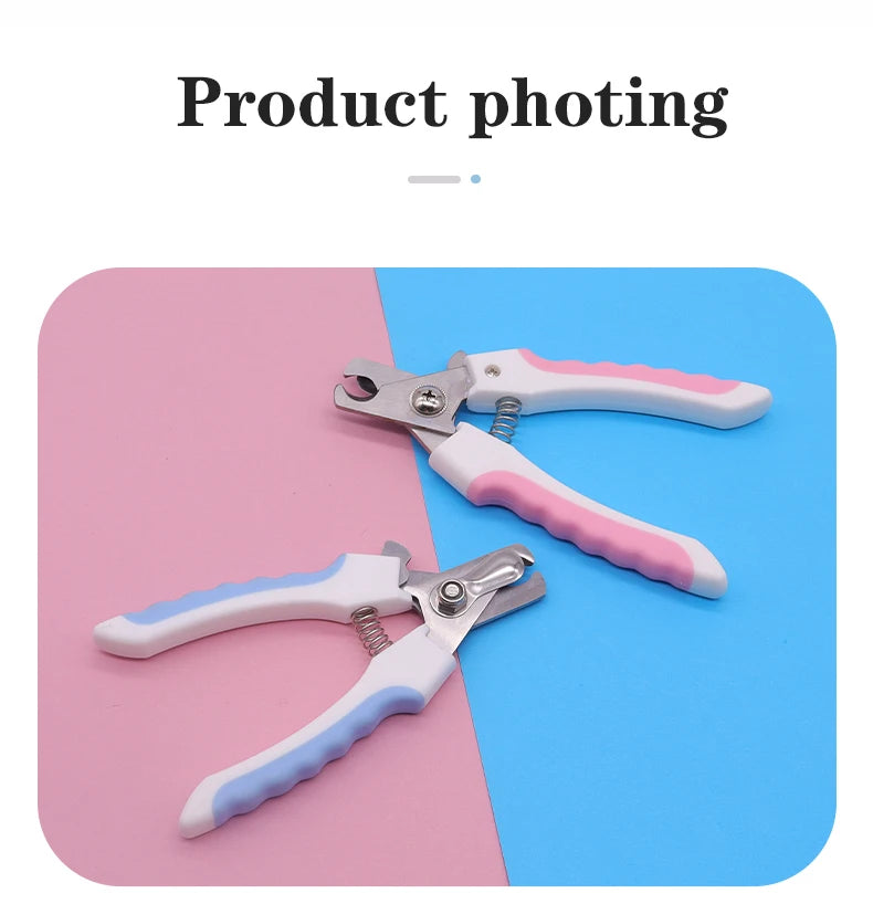 Pet Nail Clippers Professional Dog Cat Nail Trimmer Labor Saving Multifunctional Nail Cutter Pet Grooming Supplies