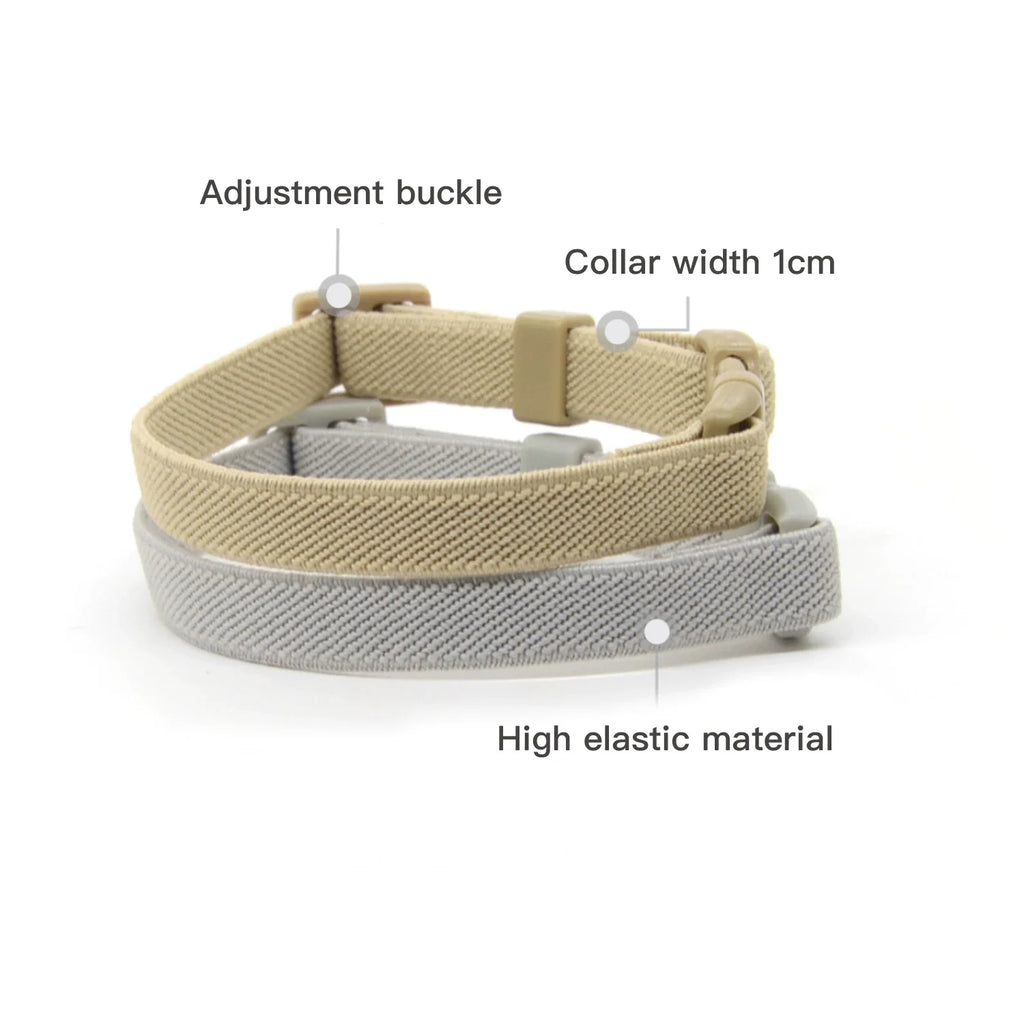 Light Weight Fashion Safety Cat Collar Stretch Elastic Small Dog Collars - Neck for All Small Large Cat Puppy Pet Accessories