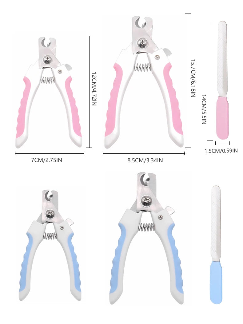 Pet Nail Clippers Professional Dog Cat Nail Trimmer Labor Saving Multifunctional Nail Cutter Pet Grooming Supplies