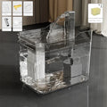 Cat Water Fountain Auto Filter Transparent Cat Drinker USB Anti-Dry Burning Recirculate Filtering Water Dispenser with Pump