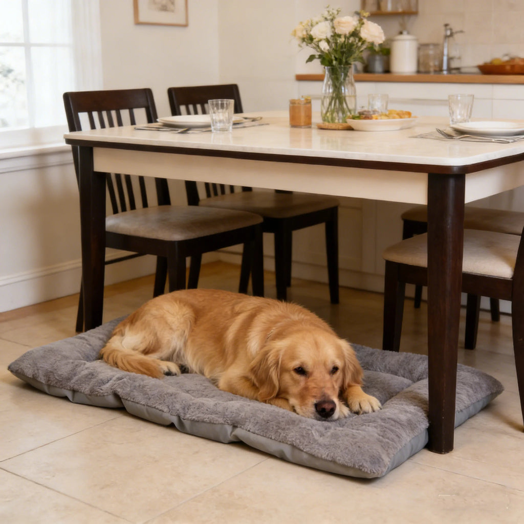 Extra Large Plush Dog Bed Sofa Thickened Super Soft Polyester Pet Mat Dog Crate Mat Bed For Small Medium Large Dog Bed