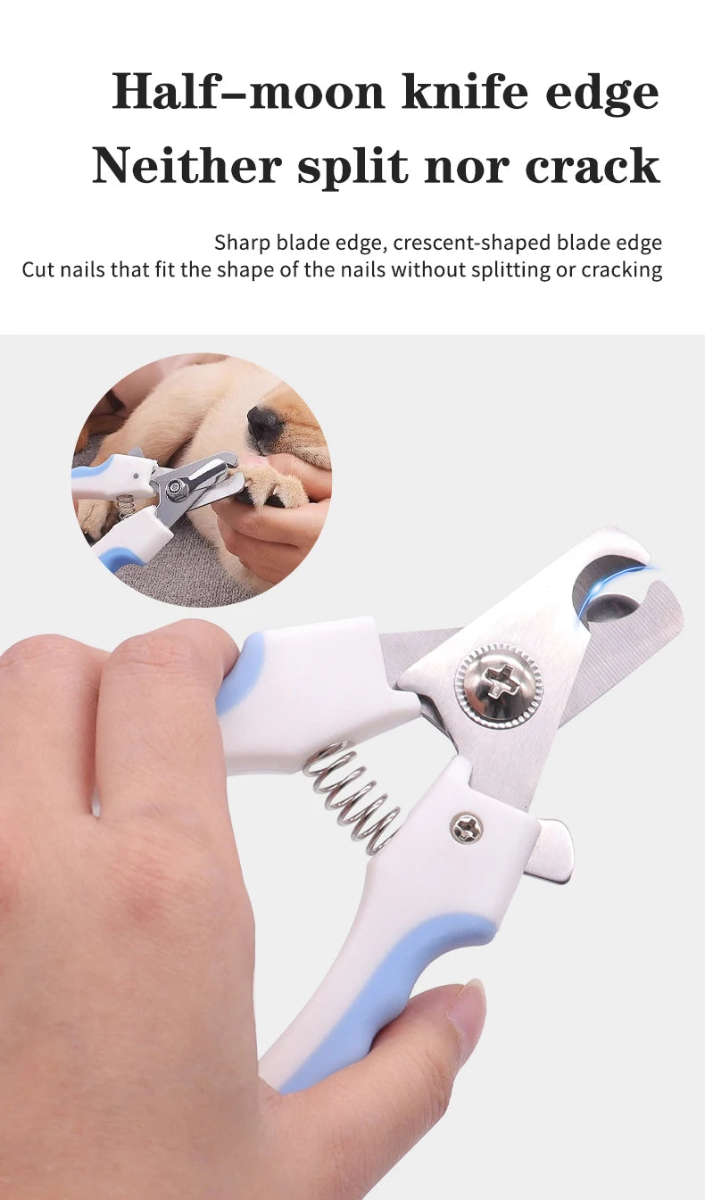 Pet Nail Clippers Professional Dog Cat Nail Trimmer Labor Saving Multifunctional Nail Cutter Pet Grooming Supplies